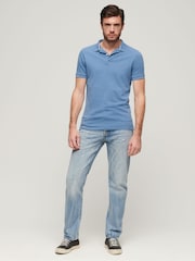 Superdry Blue Superdry Grey Retro Repeat T-Shirt - Image 2 of 7