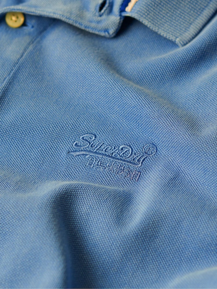 Niebieski - Szara koszulka Superdry w stylu retro - Image 6 of 7