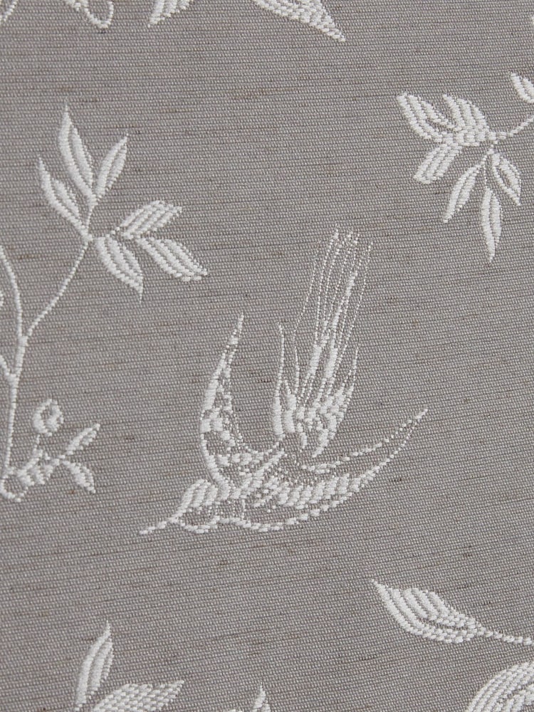 Curtina Grey Bird Trail Pencil Pleat Curtains - Image 2 of 3