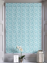 Teal Blue Mallix Made To Measure Roman Blinds - Image 5 of 6