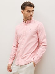 Pink Regular Fit Long Sleeve Oxford Shirt - Image 1 of 4