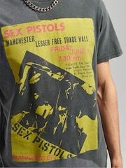 Superdry Charcoal Black Sex Pistols Limited Edition Band T-Shirt - Image 4 of 5