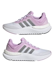 Joules Daisy Navy Pink Long Sleeve Top With Frill Neck - Image 8 of 13