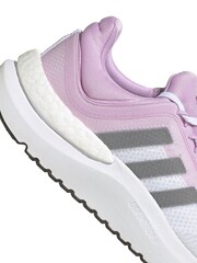 Joules Daisy Navy Pink Long Sleeve Top With Frill Neck - Image 12 of 13