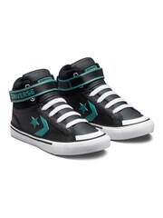 Converse Black/Green Pro Blaze Junior Trainers - Image 4 of 7
