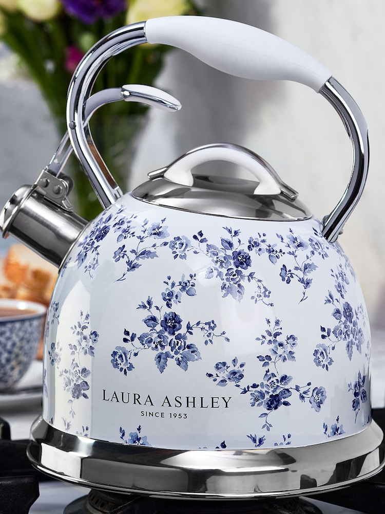 Laura Ashley Blue China Rose Stove Top Kettle - Image 2 of 4