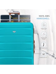 Flight Knight Large Hardcase Lightweight Check In Suitcase With 4 Wheels - Image 4 of 7