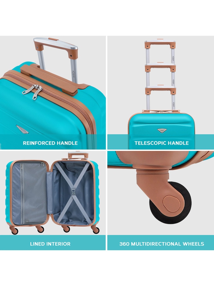 Flight Knight Large Hardcase Lightweight Check In Suitcase With 4 Wheels - Image 7 of 7
