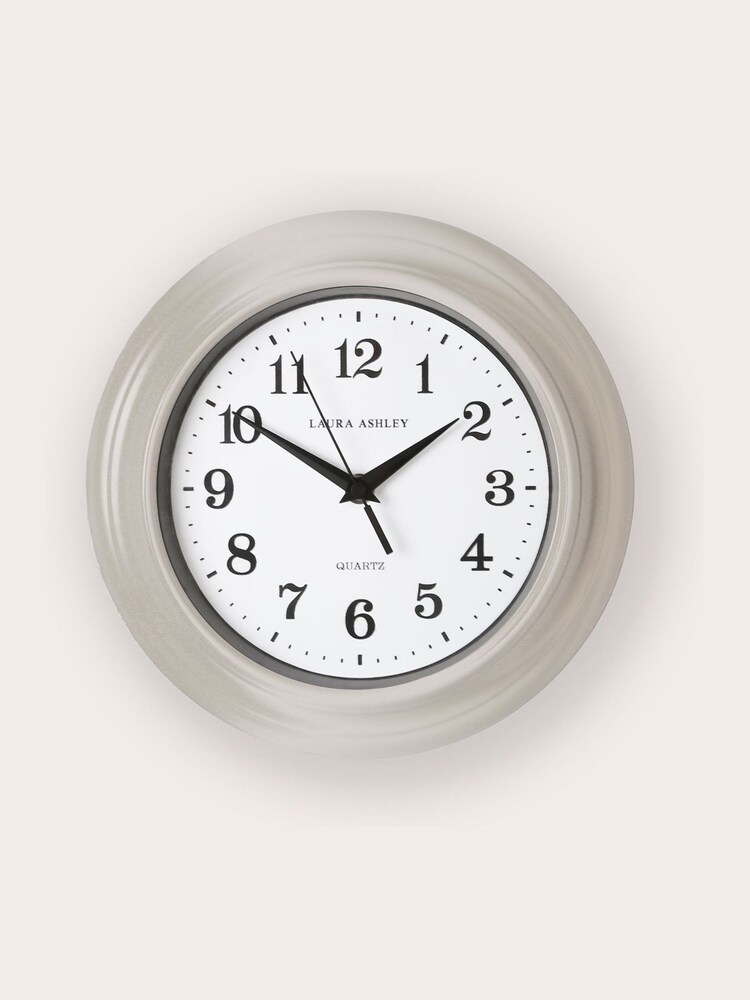 Laura Ashley Grey Newgale Small Kitchen Clock - Image 2 of 5