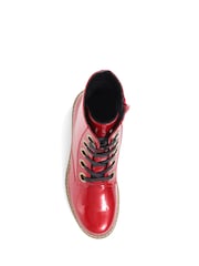 Pavers Red Pavers Ladies Lace Up Ankle Boots - Image 4 of 6