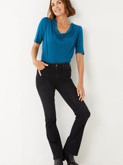 FatFace Blue Mercer Cowl Sparkle Longline Tunic - Image 3 of 4