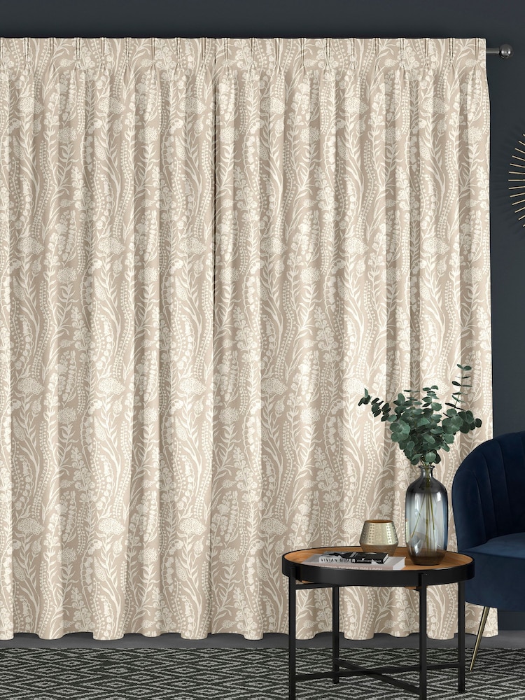 Cream Jarrod Made To Measure 100% Cotton Curtains - Image 2 of 9