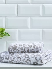 Fusion Animal Print Jacquard Badetuch aus 100 % Baumwolle - Bild 2 von 3