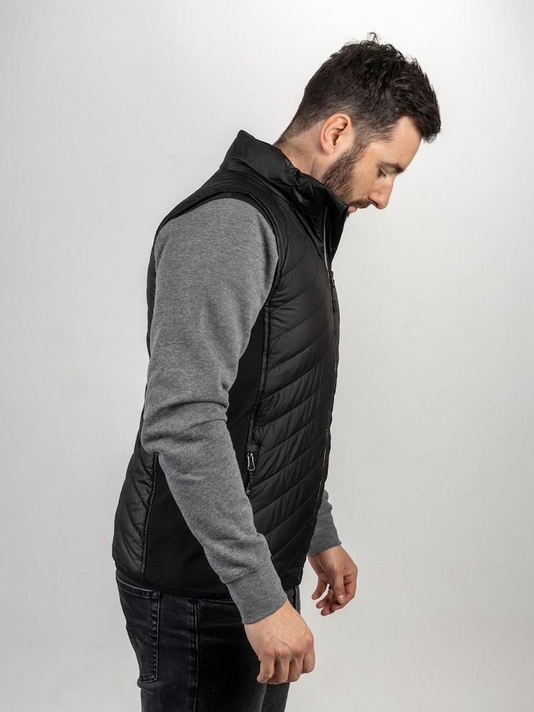 Caterpillar Trades Hybrid Body Warmer Black Gilet - Image 1 of 7