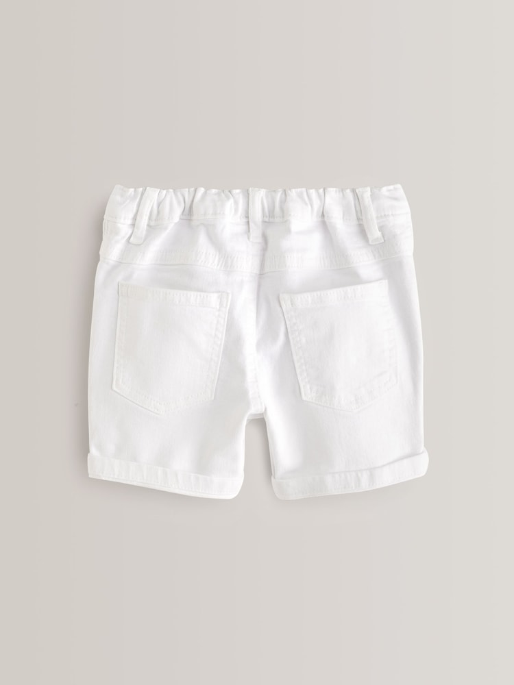 White Regular Fit Denim Shorts (12mths-16yrs) - Image 2 of 9 White Regular Fit Denim Shorts (12mths-16yrs) - Image 2 of 9