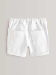 White Regular Fit Denim Shorts (12mths-16yrs) - Image 7 of 9