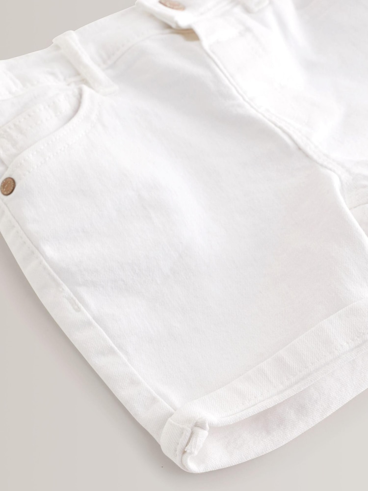 White Regular Fit Denim Shorts (12mths-16yrs) - Image 9 of 9 White Regular Fit Denim Shorts (12mths-16yrs) - Image 9 of 9