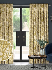 Yellow Jarrod Made To Measure 100% Cotton Curtains - Image 1 of 9