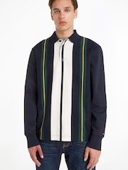 Tommy Hilfiger Blue Icon Stripe Rugby Shirt - Image 1 of 5