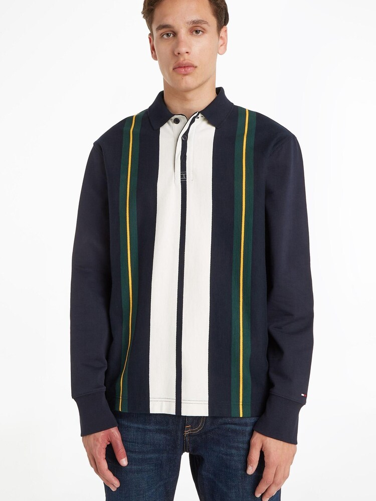 Tommy Hilfiger Blue Icon Stripe Rugby Shirt - Image 1 of 5