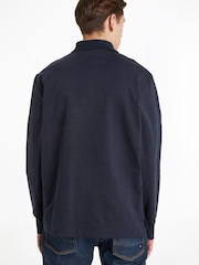 Tommy Hilfiger Blue Icon Stripe Rugby Shirt - Image 2 of 5