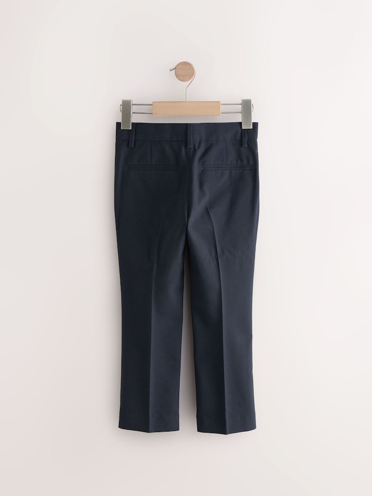 Navy Blue Tailored Fit Suit Trousers (12mths-16yrs) - Image 2 of 4