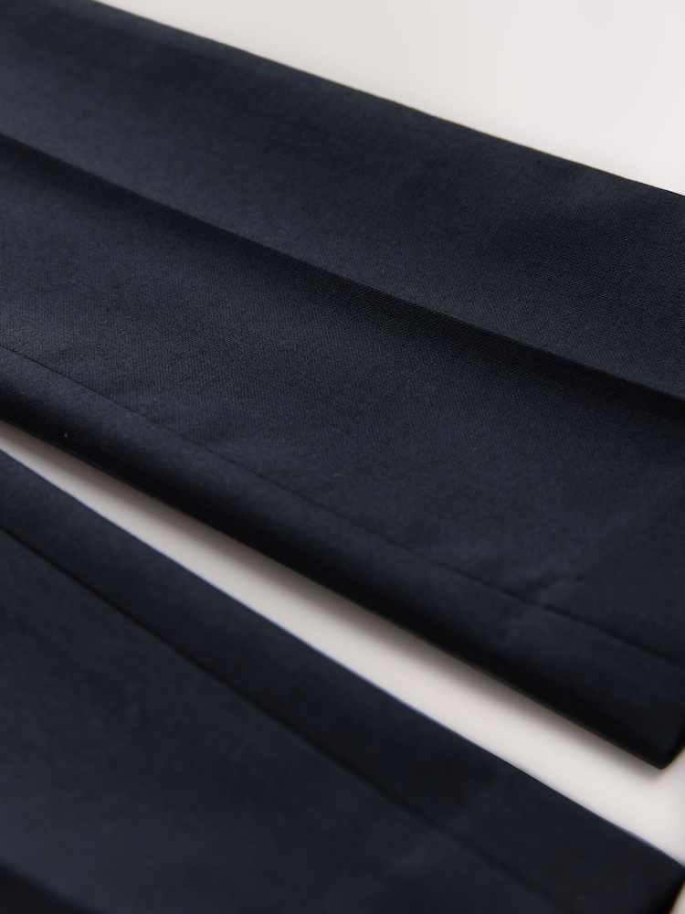 Navy Blue Tailored Fit Suit Trousers (12mths-16yrs) - Image 4 of 4