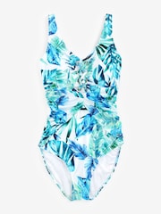 Seaspray Green Emmeline Eyelet Strap Tummy Control Swimsuit - Image 4 of 4