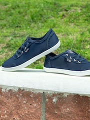 Skechers Navy Womens Bobs B Cute Trainers - Image 1 of 5