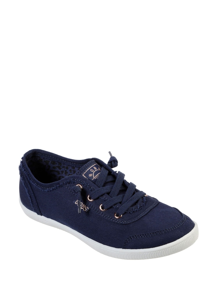 Skechers Navy Womens Bobs B Cute Trainers - Image 4 of 5