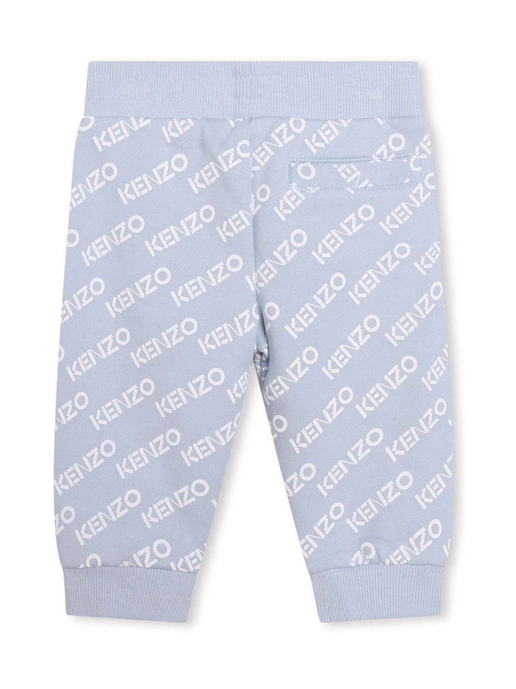 KENZO KIDS Baby Bedruckte Jogginghose mit Bündchen und Logo, Blau - Bild 2 von 3