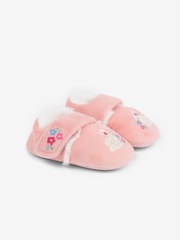 JoJo Maman Bébé Pink Bunny Easy On Slippers - Image 1 of 4
