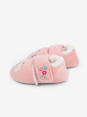 JoJo Maman Bébé Pink Bunny Easy On Slippers - Image 3 of 4