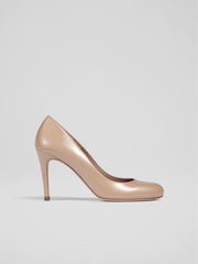LK Bennett Natural Stila Patent Leather Round Toe Courts - Image 1 of 4