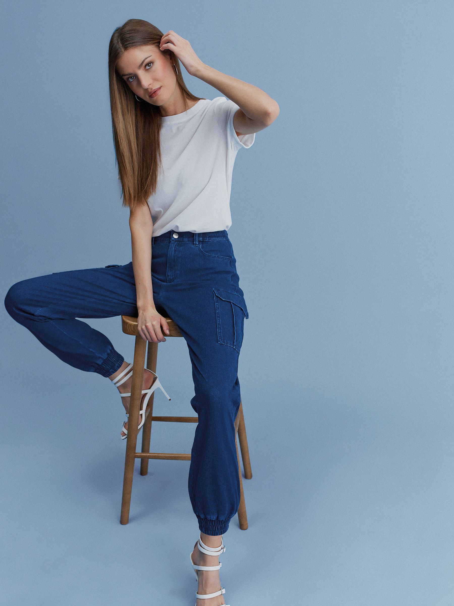 Next denim joggers womens 2025