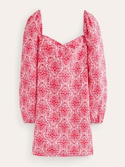 Boden Pink Linen Mini Shift Dress - Image 5 of 5