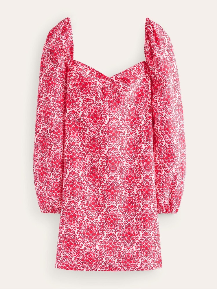 Boden Pink Linen Mini Shift Dress - Image 5 of 5
