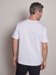 Weiß, Linien - T-Shirt mit Print - Bild 3 von 7
