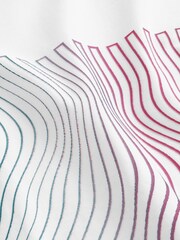 Weiß, Linien - T-Shirt mit Print - Bild 7 von 7