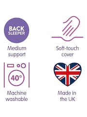 Slumberdown Set of 2 Medium Back Sleeper Climate Control White Pillows - Image 7 of 7