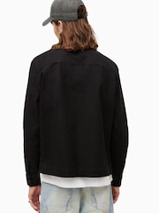 AllSaints Black 100% Cotton Curtis Jacket - Image 2 of 7