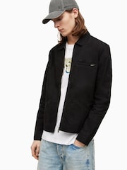 AllSaints Black 100% Cotton Curtis Jacket - Image 5 of 7