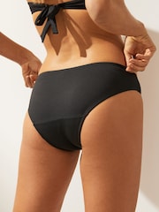 Black High Leg Light Flow Period High Waist Bikini Bottoms - Image 3 of 6