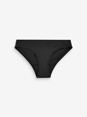 Black High Leg Light Flow Period High Waist Bikini Bottoms - Image 6 of 6