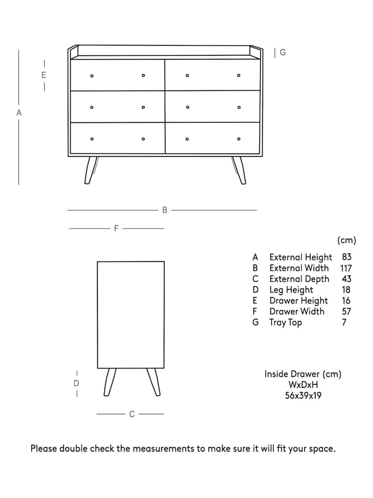 Swoon Natural Fresco Chest of Drawers - Image 8 of 8