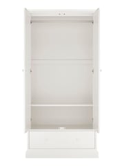 Bentley Designs White Ashby Double, 1 Drawer Wardrobe - Image 3 of 4