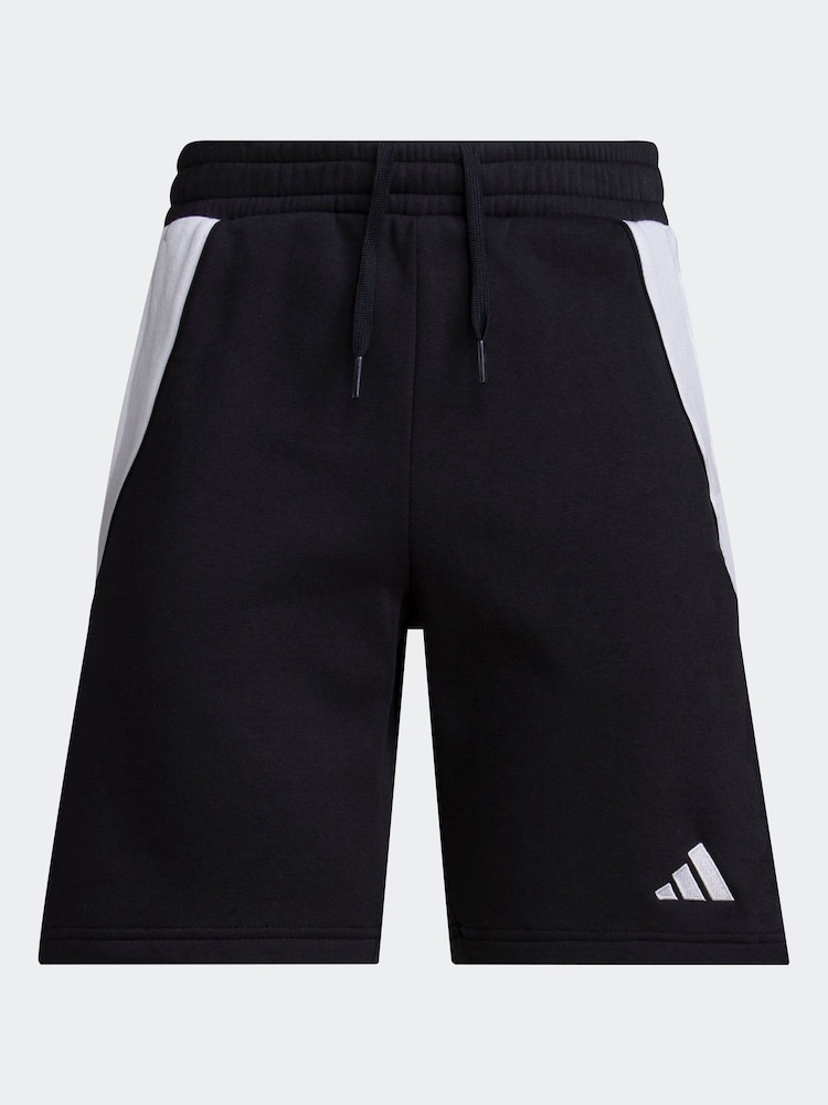 adidas Black/White Tiro 24 Sweat Shorts - Image 1 of 5