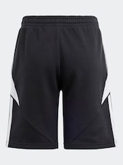 adidas Black/White Tiro 24 Sweat Shorts - Image 2 of 5