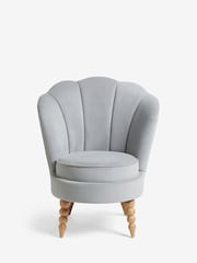 Laura Ashley Hayden Velvet Steel Heydour Chair - Image 3 of 7