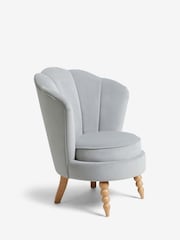 Laura Ashley Hayden Velvet Steel Heydour Chair - Image 4 of 7